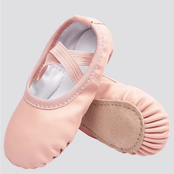 NWT Stelle Kids PU Full Leather Ballet Shoes (Full Sole) - Big Kid Size 4 - Picture 1 of 11